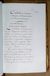 Lijst van klachten en eisen gericht aan koning Lodewijk XVI (1754-93) door de parochie van Taverny, april 1789