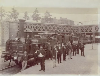 Locomotief CAIL, gebouwd ca. 1866-67, bij Pont de Courcelles, Parijs, ca. 1867
