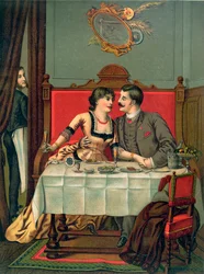 Lunch in een privé-eetkamer