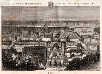 Lyon - gravure in 