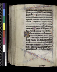 MS 300 f.189v, Metten, uit het Psalter en de Getijden van Isabella van Frankrijk, Parijs, c.1265-70