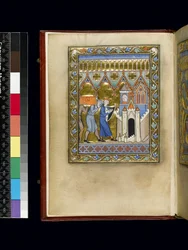 MS 300 f.Iv, folio uit het Psalter en de Getijden van Isabella van Frankrijk, Parijs, ca. 1265-70