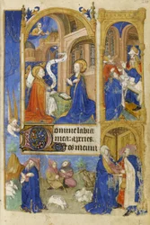 De Annunciatie en Annunciatie aan de herders (1464)