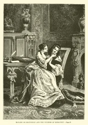 Madame de Maintenon en de hertogin van Bourgondië