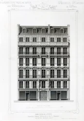 Maison A Loyer, No 3 Rue de la Paix, Parijs; Architecture Privee au C19th