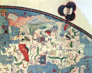 Kaart van Afrika, naar een origineel uit 1447