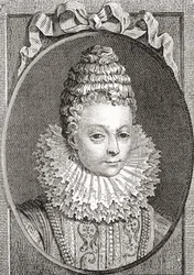 Marie de Médicis, 1575-1642. Koningin-gemalin van Frankrijk, als de tweede vrouw van koning Hendrik IV van Frankrijk. Uit Les Heures Libres gepubliceerd 1908.