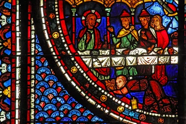 Het Maria Magdalena-raam: Maria in het huis van Simon