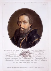 Mathieu II de Montmorency, uit Portraits des grands hommes, femmes illustres, et sujets memorables de France, gepubliceerd 1787-92