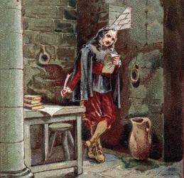 Michel de Marillac (1563-1632) opgesloten in het kasteel van Chateaudun.