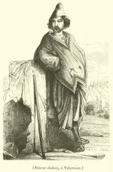 Chileense mijnwerker, in Valparaiso