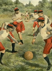 Moderne sport in het leger: voetbal. Oprichting van een militair voetbal rugby kampioenschap. De eerste wedstrijd werd gespeeld in het Bois de Boulogne, op het grasveld van Bagatelle, met de teams van de Regimental Athletic Sport Valmy en de Association re