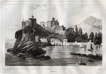 Monaco - Gravure uit 