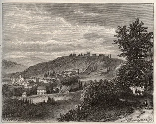 Montmedy - Meuse, in de regio Lorraine - gravure in 