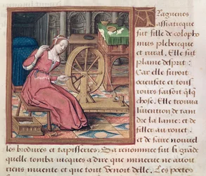 Ms 17 Arachne, uit Vie des Femmes Celebres, ca. 1505