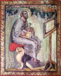 St. Lucas, uit de Ebbo-evangeliën, c.816-835