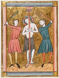 Ms 3016 fol.17v De Geseling, uit Psautier a lUsage de Paris