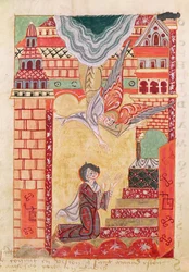 Visioen van St. Aldegonde van Maubeuge, uit Het Leven en de Wonderen van St. Amand