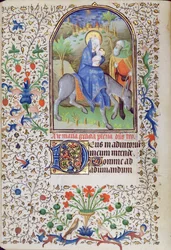 De Vlucht naar Egypte, uit een Getijdenboek, Amiens
