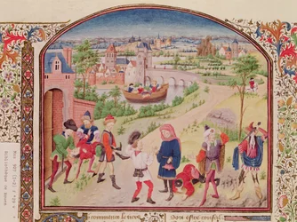 Ms 927 Fol.29v Moed en Lafheid, uit Ethiek, Politiek en Economie door Aristoteles (384-322 v.Chr.)