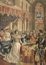 Eed van de Grondwet van Koningin Wilhelmina, illustratie uit Le Petit Journal: Supplement illustre, 1898