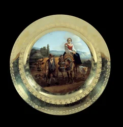 Objecten Eerste Keizerrijk: bord van de Prins Eugène-servies