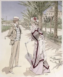 Op de Promenade des Anglais, Nice, februari 1899