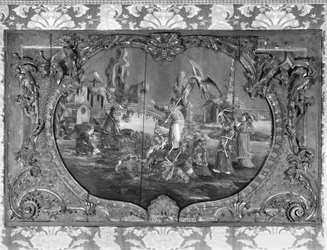 Bovenpaneel met Chinees onderwerp, ca. 1730