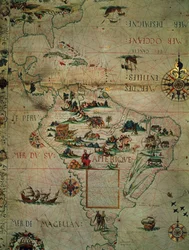 Deel van Mexico en Zuid-Amerika