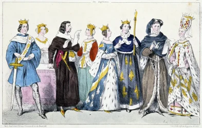 Filips VI van Valois, Jeanne van Bourgondië, Jan II de Goede, Jeanne van Boulogne, Jeanne van Bourbon, Karel V de Wijze, Karel VI, Isabeau (Isabella, Elizabeth) van Beieren (1371-1435)