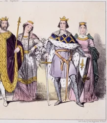 Philippe Auguste en Isabelle de Hainaut - in 
