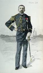 Pierre Loti (1850-1923), omslagillustratie van La Revue Illustrée, 1 oktober 1889