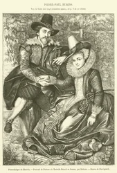 Pinacotheque de Munich, portret van Rubens en Isabelle Brandt zijn vrouw