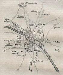 Plan van Parijs onder Philippe Auguste