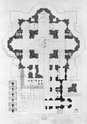 Plattegrond van de Sint-Pietersbasiliek