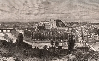 Poitiers - gravure in 