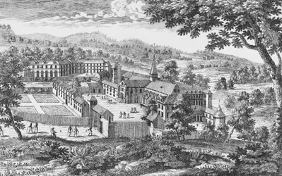 Port-Royal-des-Champs Abdij, gravure, Frankrijk