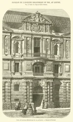Poort van de oude Koninklijke Bibliotheek, in het Louvre