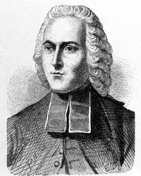 Portret van Abbe Jean Antoine (Jean-Antoine) Nollet (1700 - 1770), Franse natuurkundige - in 