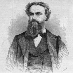 Portret van Alexandre Cabanel (1823-1899), Franse schilder. Gravure in 