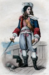 Portret van Anne Hilarion de Costentin (Cotentin), graaf de Tourville (1642-1701), Franse marinecommandant