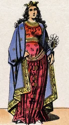 Portret van Bertrude (of Bertrade of Beretrude)