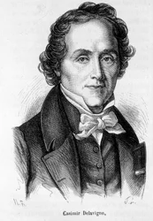 Portret van Casimir Delavigne, Franse dichter en toneelschrijver (1793-1843)