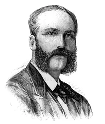 Portret van Charles Baihaut (1843-1917), Franse politicus. Gravure in 