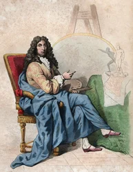 Portret van Charles Lebrun (Le Brun) (1619-1690), Franse schilder en kunsttheoreticus.