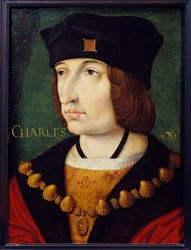 Portret van Charles VIII (1470-1498) zoon van Louis XI
