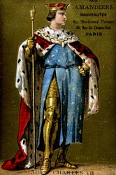 Portret van Karel VII (1403-1461)