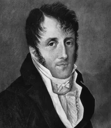 Portret van Chateaubriand. 19e eeuwse gravure