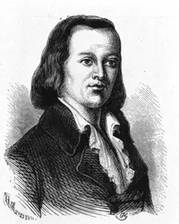 Portret van Claude Chappe (1765 - 1807), Franse ingenieur die de eerste luchttelegraaf maakte - in 