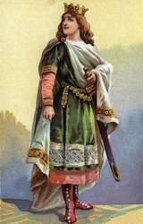 Portret van Clotaire (Clothaire) III, koning van de Franken (652-673)